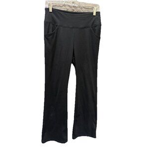 IUGA FlexTight Yoga Leggings Size MEDIUM Waist Tummy Control w/Pockets Black